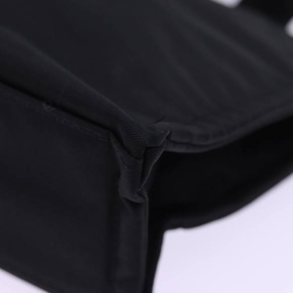 BURBERRY Nova Check Blue Label Hand Bag Nylon Beige Black Auth mr258 - Picture 11 of 16